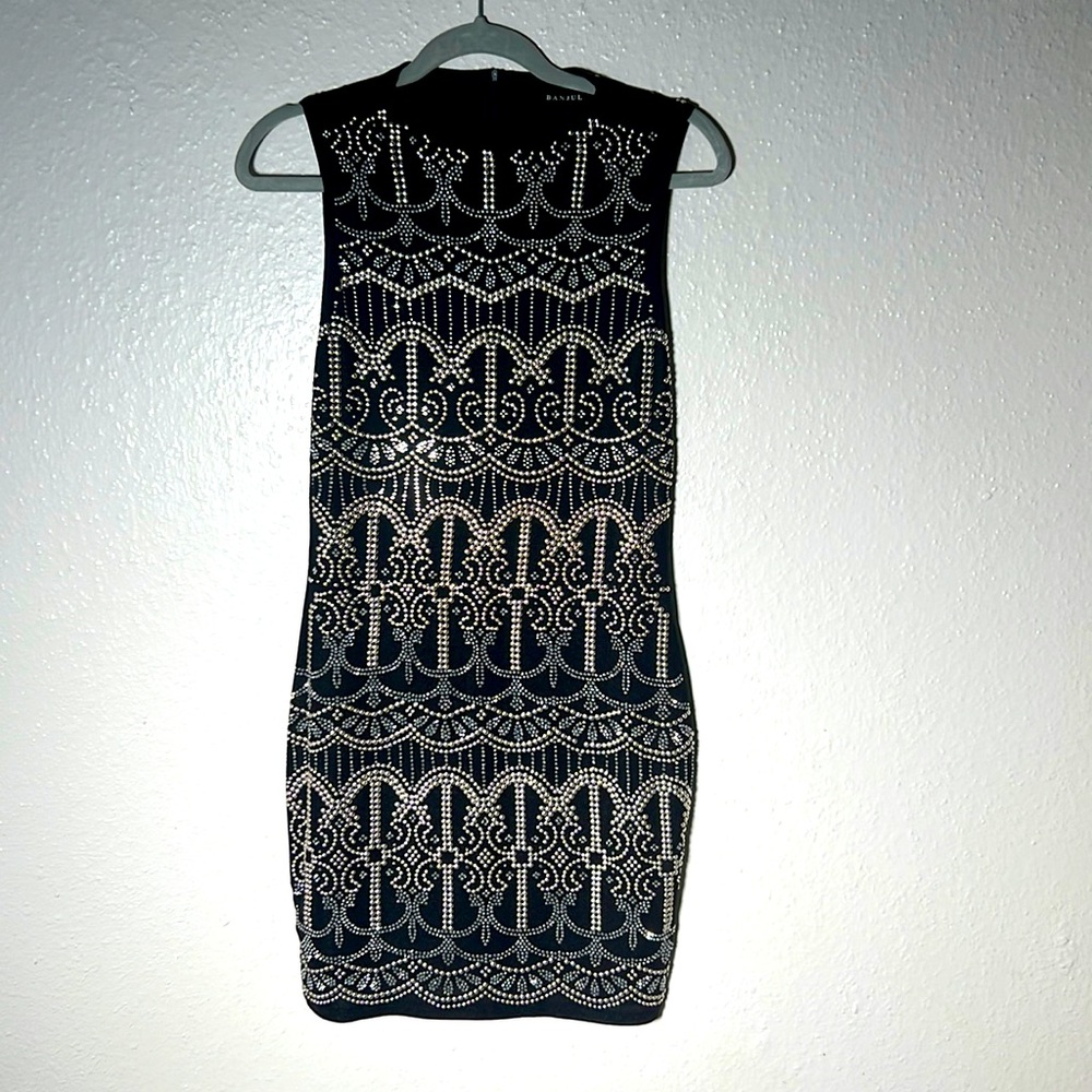 Banjul Studded/Embellished Evening Dress
